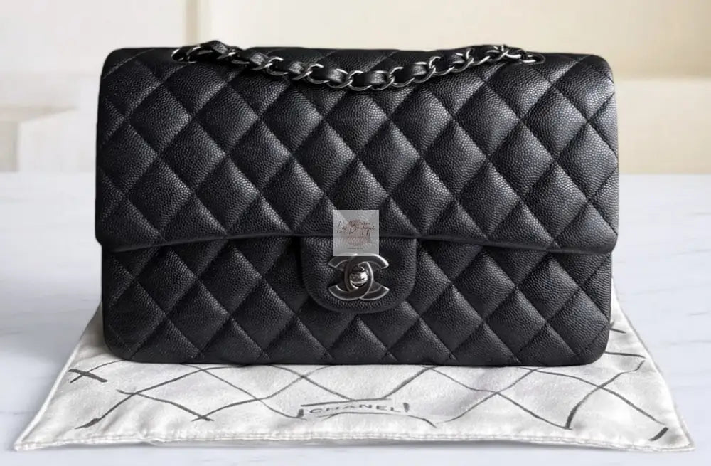 Torebka Chanel classic medium caviar black/silver NOWA 2018r.