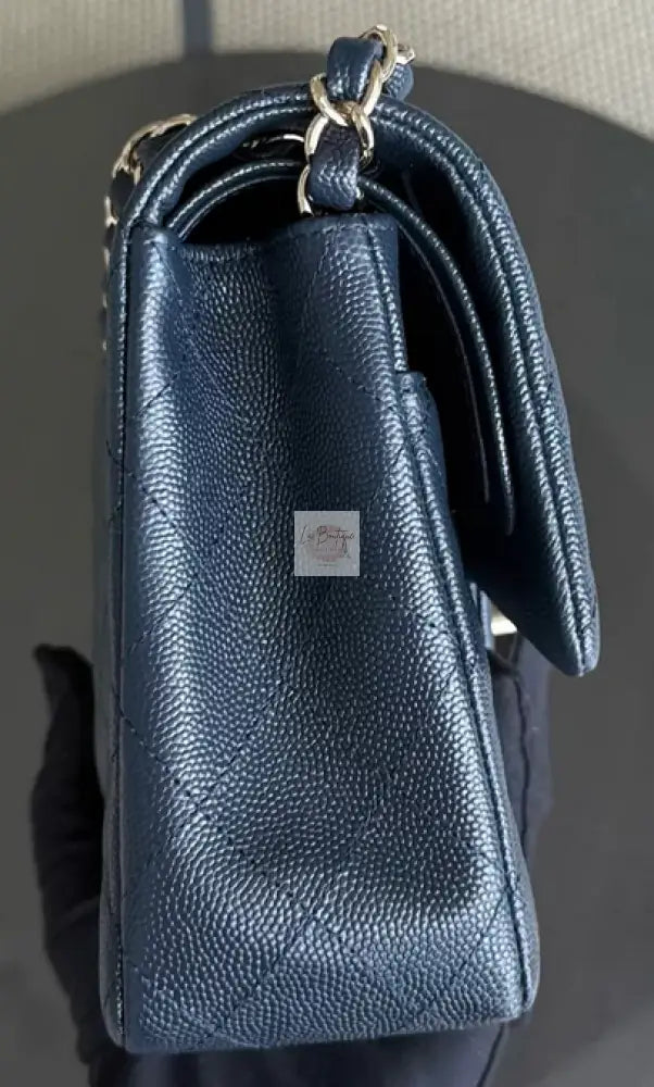 Torebka Chanel classic medium dark navy/gold NOWA komplet z butiku 2019r.