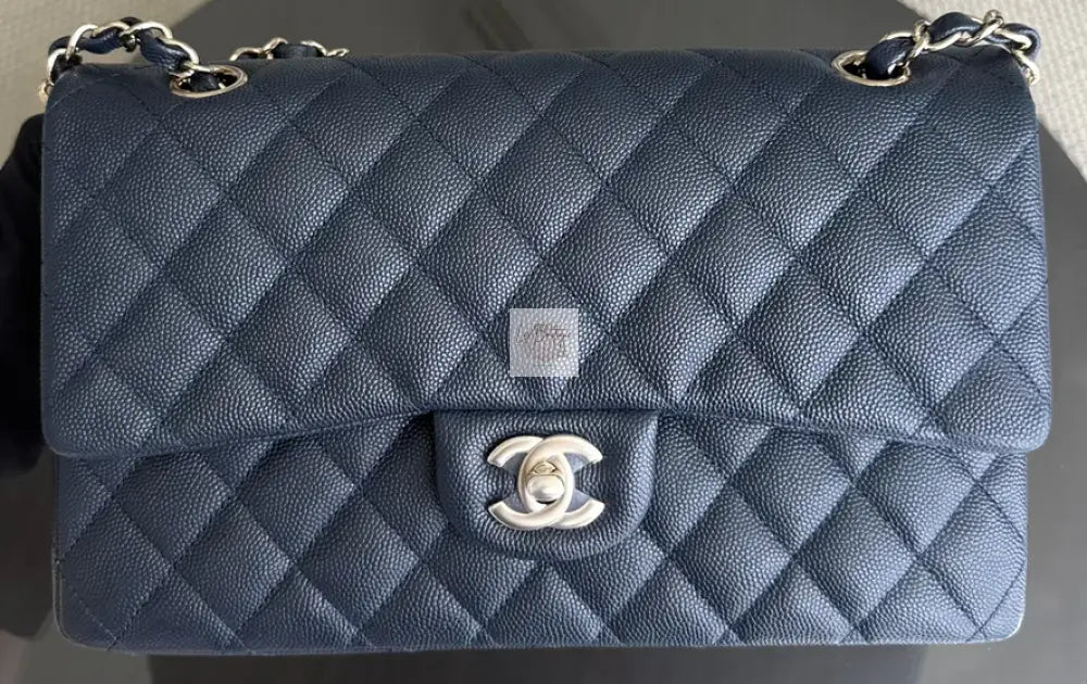 Torebka Chanel classic medium dark navy/gold NOWA komplet z butiku 2019r.