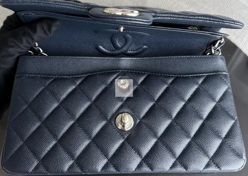Torebka Chanel Classic Small dark midnight blue caviar NOWA
