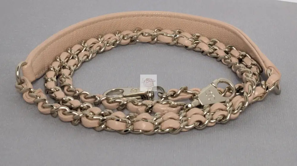 Torebka Chanel Coco Handle mini pink beige/gold hdw caviar