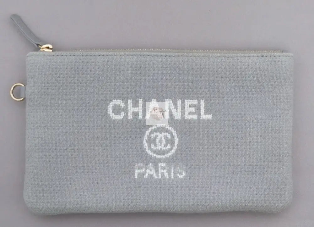 Torebka Chanel Deauville Shopping Tote 23B Grey Canvas/Light Gold
