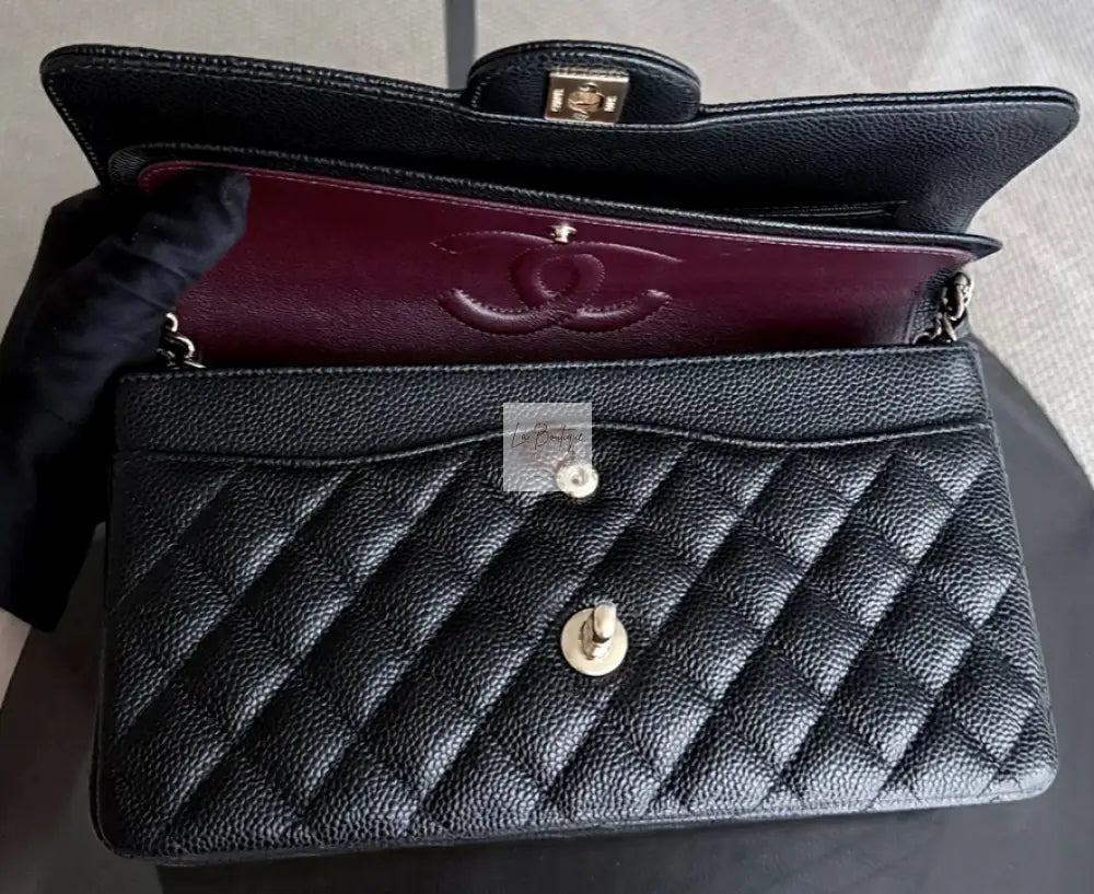 Torebka Chanel medium double flap black caviar/gold hdw nowa