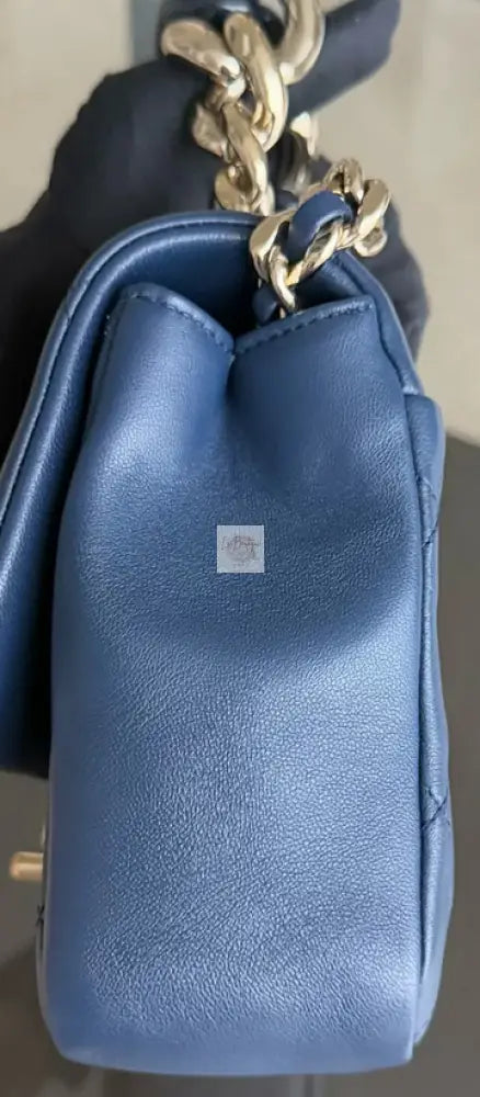 Torebka Chanel Resin Chain dark blue medium seria 29