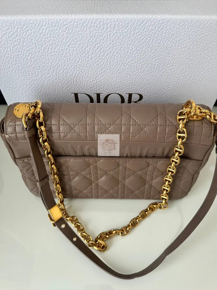 Torebka Dior Caro medium chłodny róż