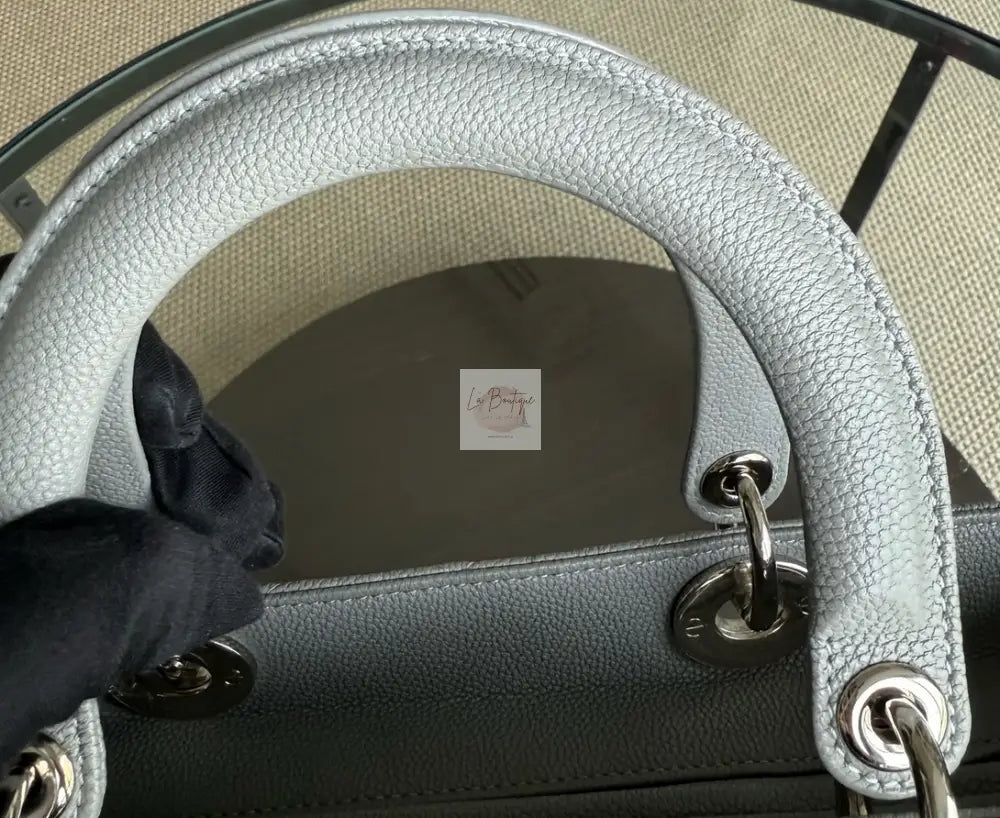 Torebka Dior Lady large gray/silver