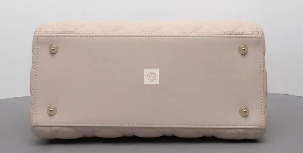 Torebka Dior Lady medium pudrowy róż jasno złoty hdw NOWA