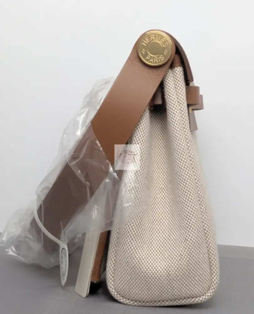 Torebka Hermes Her Bag 20 Ecru Beige/Fauve Gold Hardware nowa