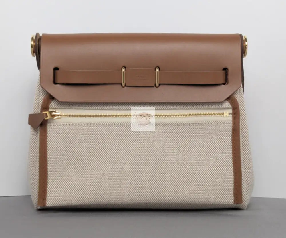 Torebka Hermes Her Bag 20 Ecru Beige/Fauve Gold Hardware nowa