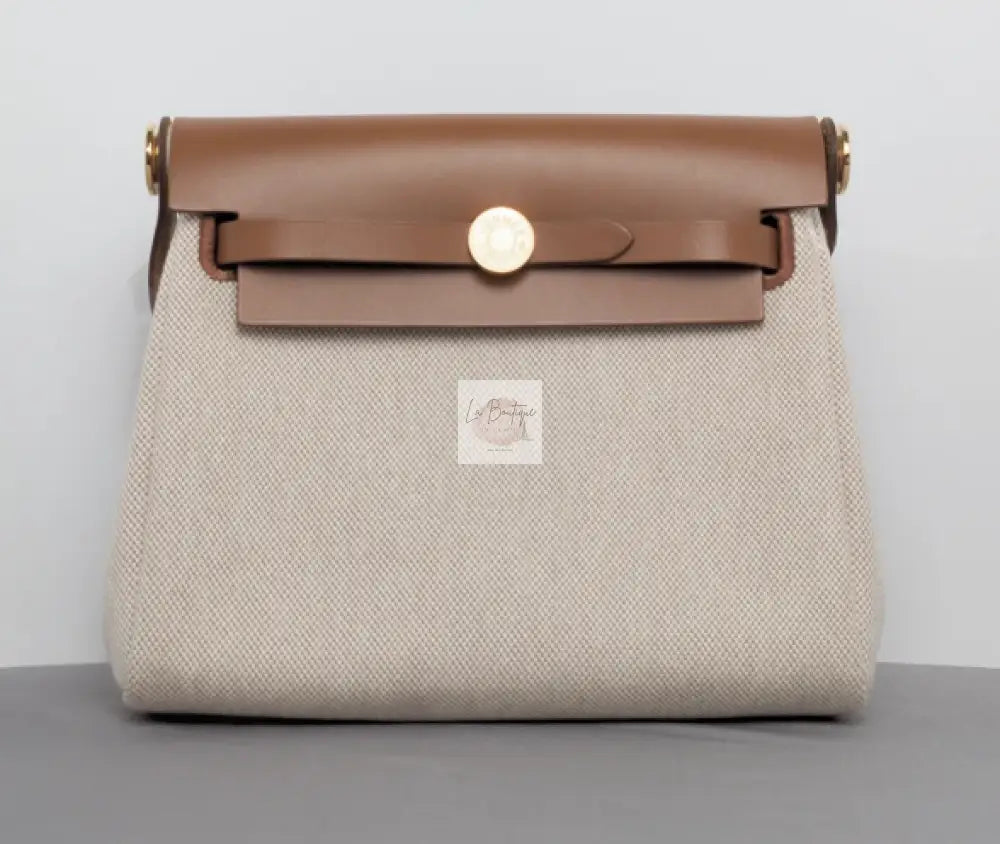 Torebka Hermes Her Bag 20 Ecru Beige/Fauve Gold Hardware nowa