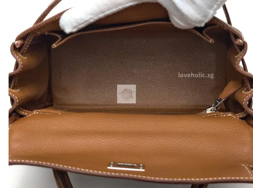 Torebka Hermes Kelly 25 Gold Togo/Palladium Hardware