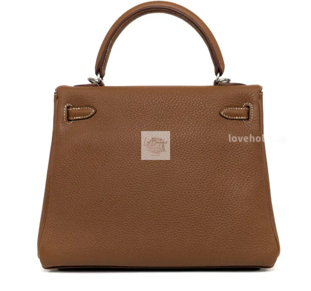 Torebka Hermes Kelly 25 Gold Togo/Palladium Hardware