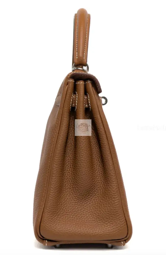 Torebka Hermes Kelly 25 Gold Togo/Palladium Hardware