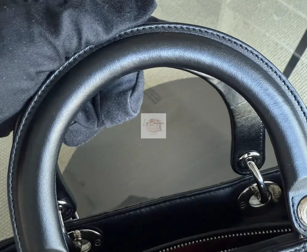 Torebka Lady Dior medium black/silver