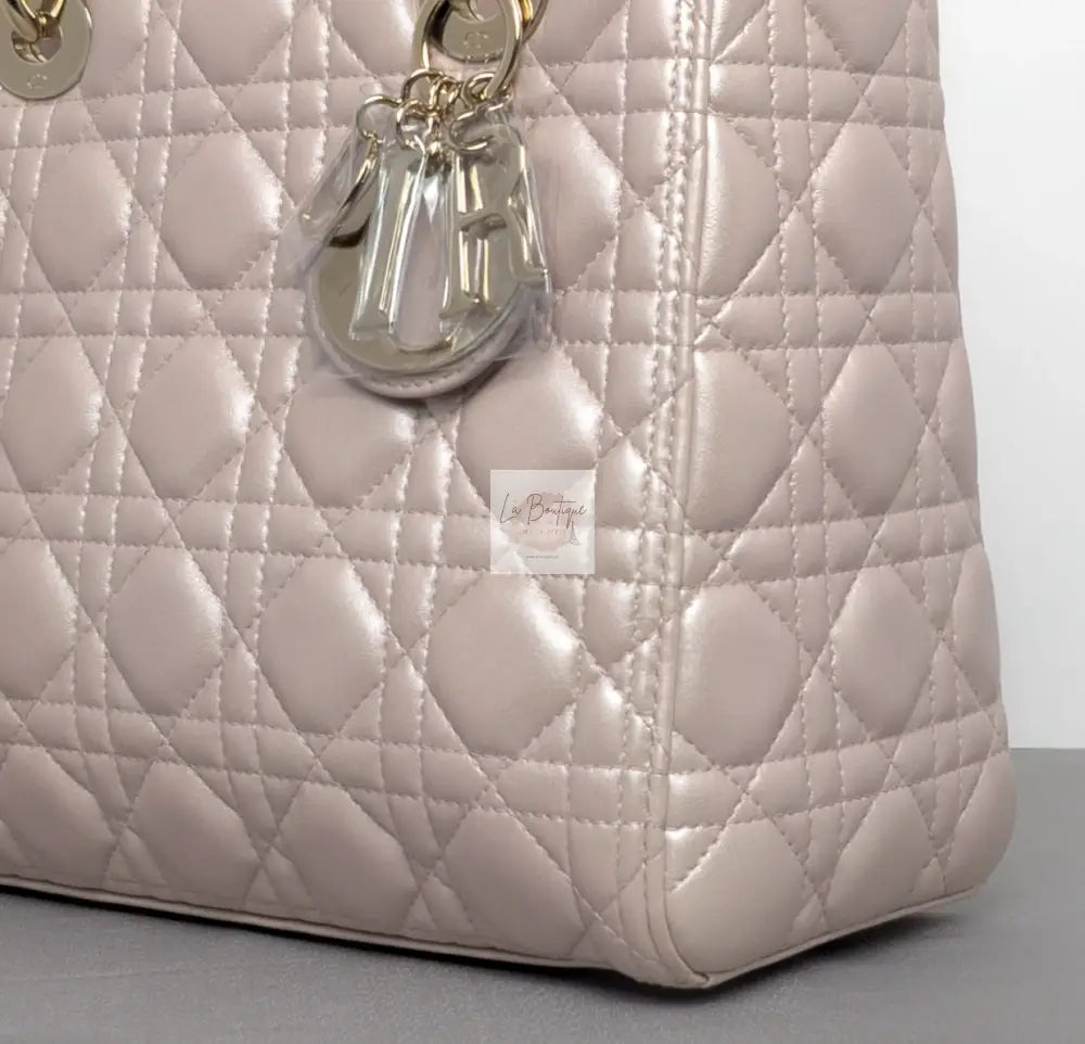 Torebka Lady Dior medium pearl pink NOWA
