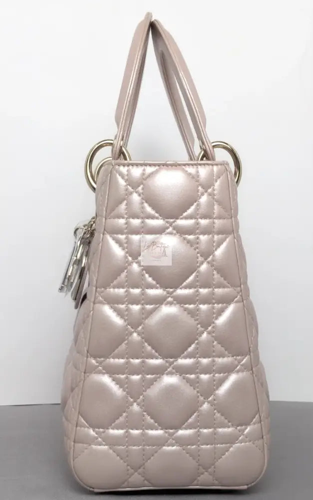 Torebka Lady Dior medium pearl pink NOWA