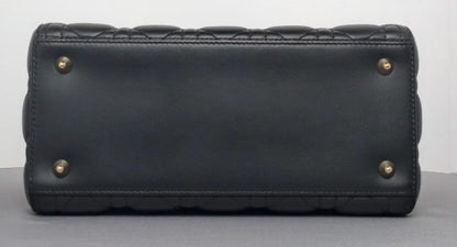 Torebka Lady Dior medium black lambskin/gold NOWA