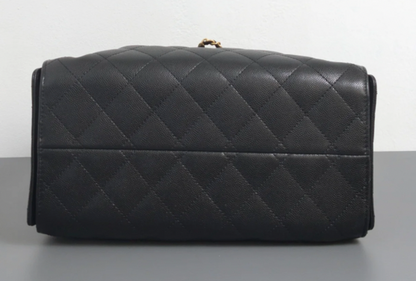 Torebka Chanel 25 large black caviar/gold new