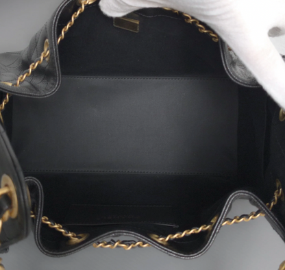 Torebka Chanel 25 large black caviar/gold new