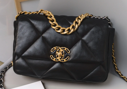 Torebka Chanel 19 small black lamb multicolored 2022 perfect like NEW