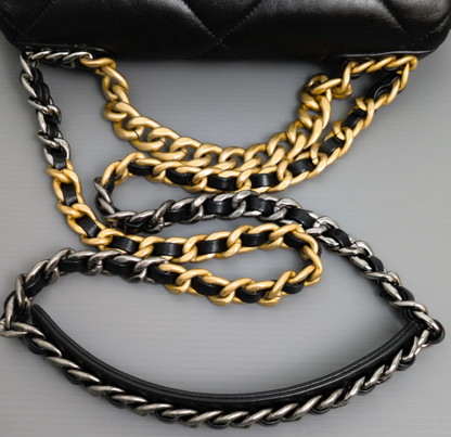 Torebka Chanel 19 small black lamb multicolored 2022 perfect like NEW