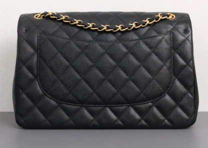 Torebka Chanel Jumbo caviar black/gold - like NEW