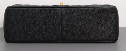 Torebka Chanel Jumbo caviar black/gold - like NEW