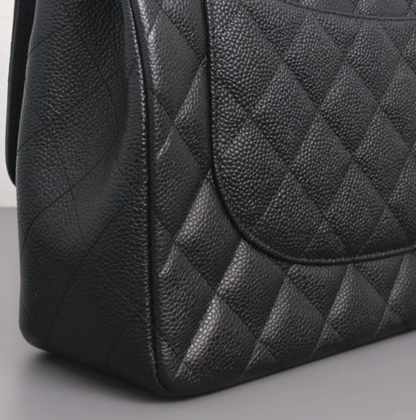 Torebka Chanel Jumbo caviar black/gold - like NEW