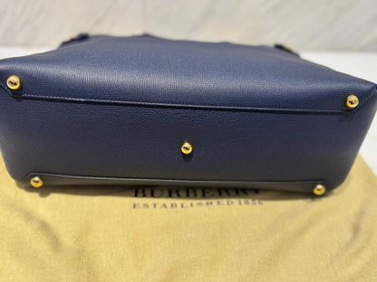 Torebka Burberry granat skóra z paskiem nowa