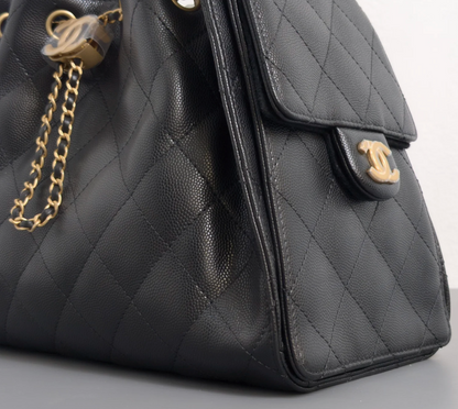 Torebka Chanel 25 small black lamb/gold new 2025