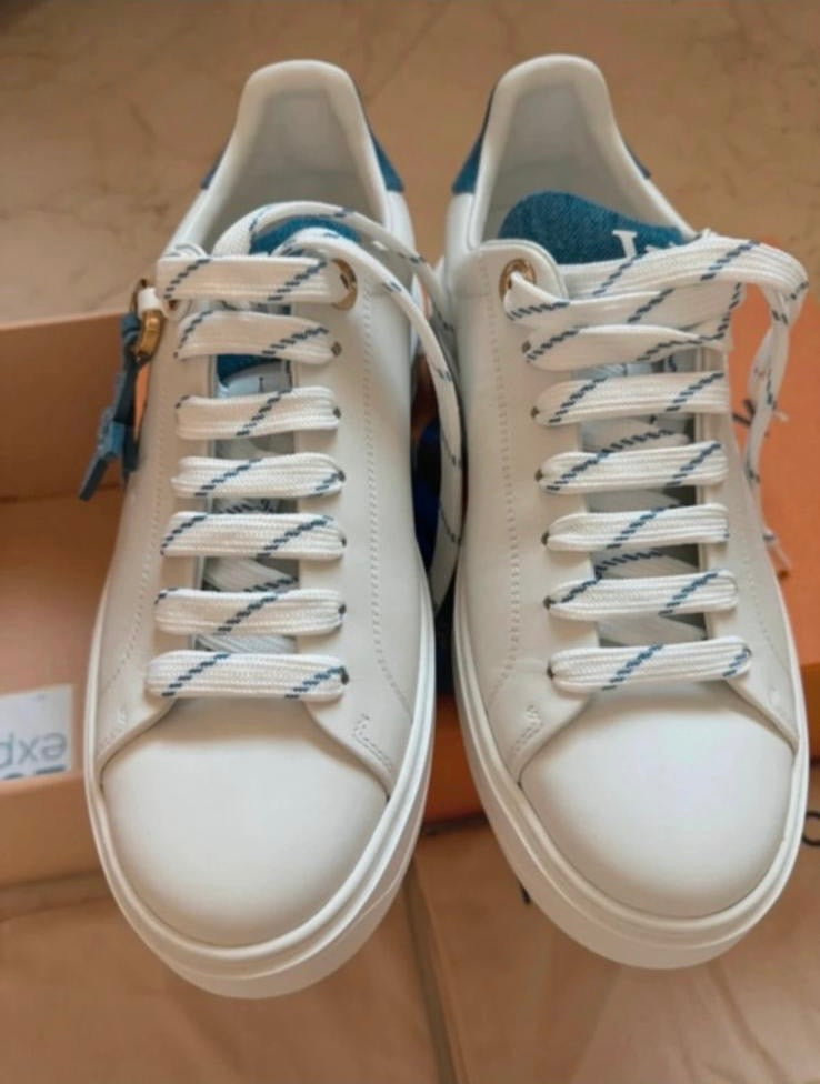 Buty Louis Vuitton białe trampki nowe komplet z butiku r. 38,5