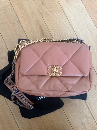 Torebka Chanel 19 small caramel nowa