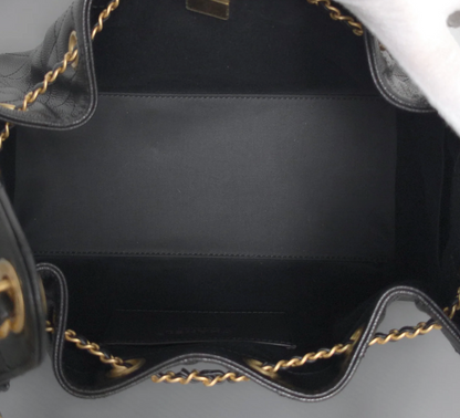 Torebka Chanel 25 small black lamb/gold new 2025