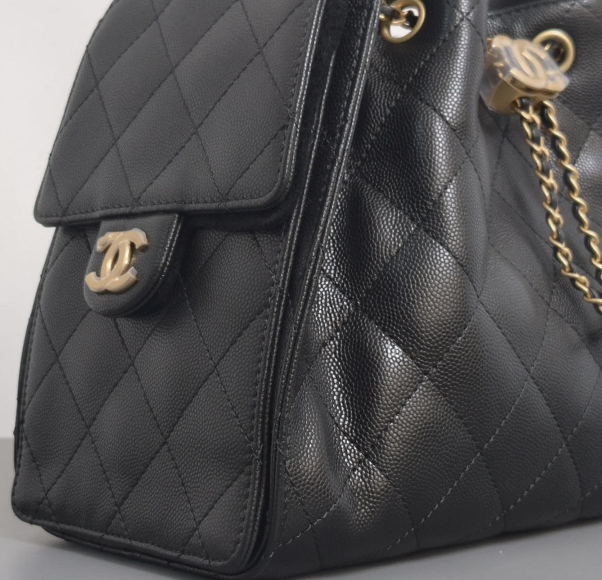 Torebka Chanel 25 small black lamb/gold new 2025
