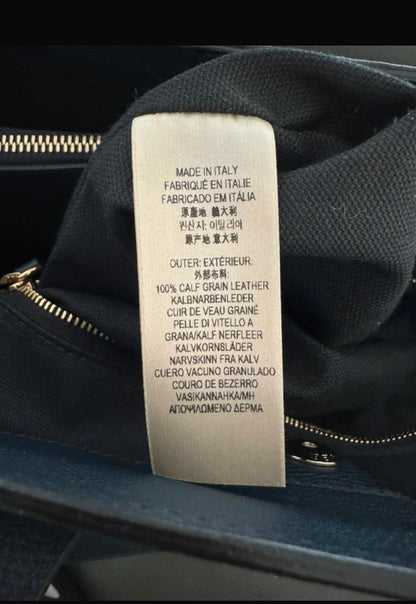 Torebka Burberry granat skóra z paskiem nowa