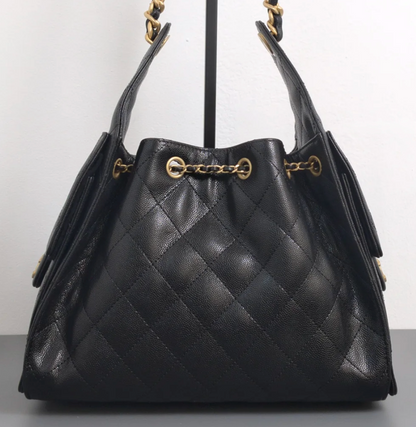 Torebka Chanel 25 small black lamb/gold new 2025