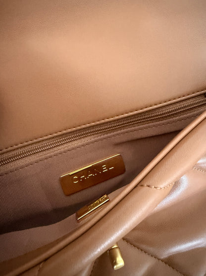 Torebka Chanel 19 small caramel nowa