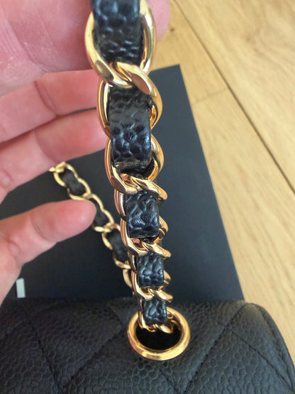 Torebka Chanel medium black caviar/gold 2023 NEW