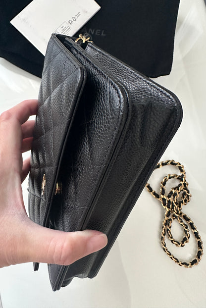 Torebka Chanel WOC black caviar/gold NEW 2023