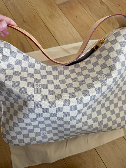 Torebka Louis Vuitton Slouchy MM Damier Azur kolekcja 2025