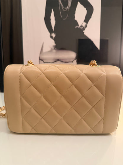 Torebka Chanel Diana small beż VINTAGE