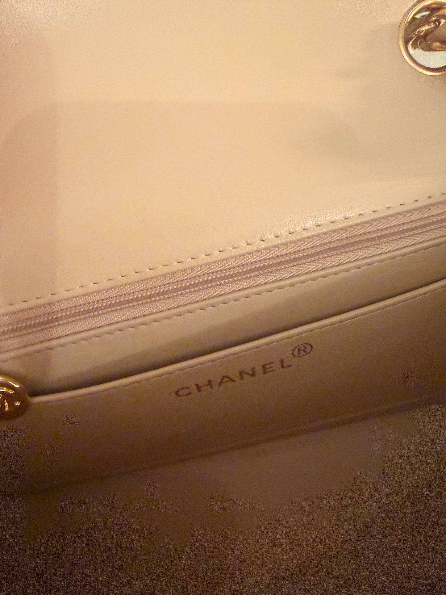 Torebka Chanel Diana small beż VINTAGE