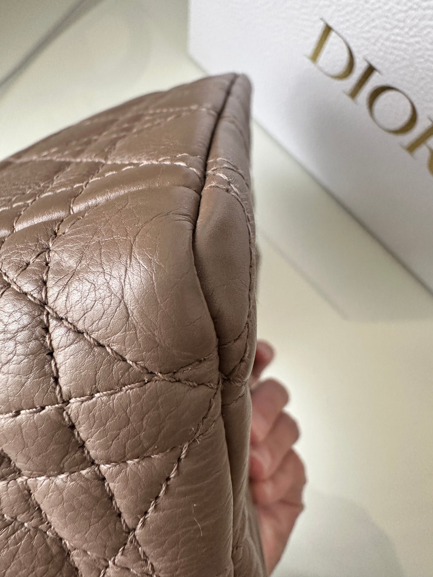 Torebka Dior Caro medium chłodny róż
