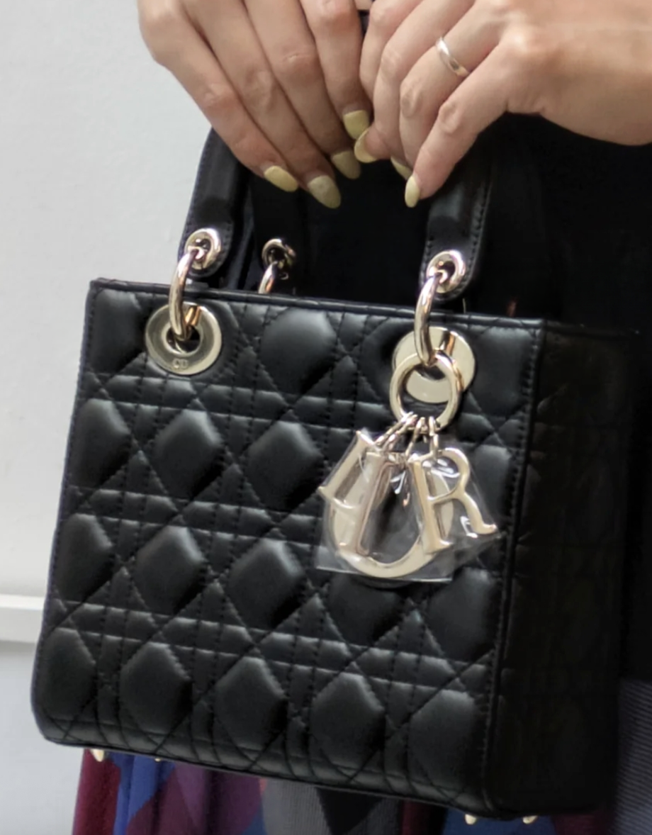 Torebka Lady Dior small black/gold NEW