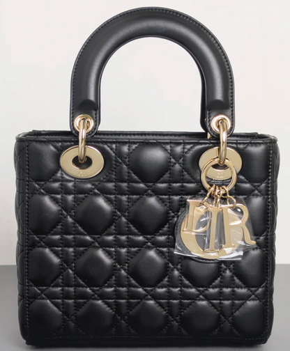 Torebka Lady Dior small black/gold NEW