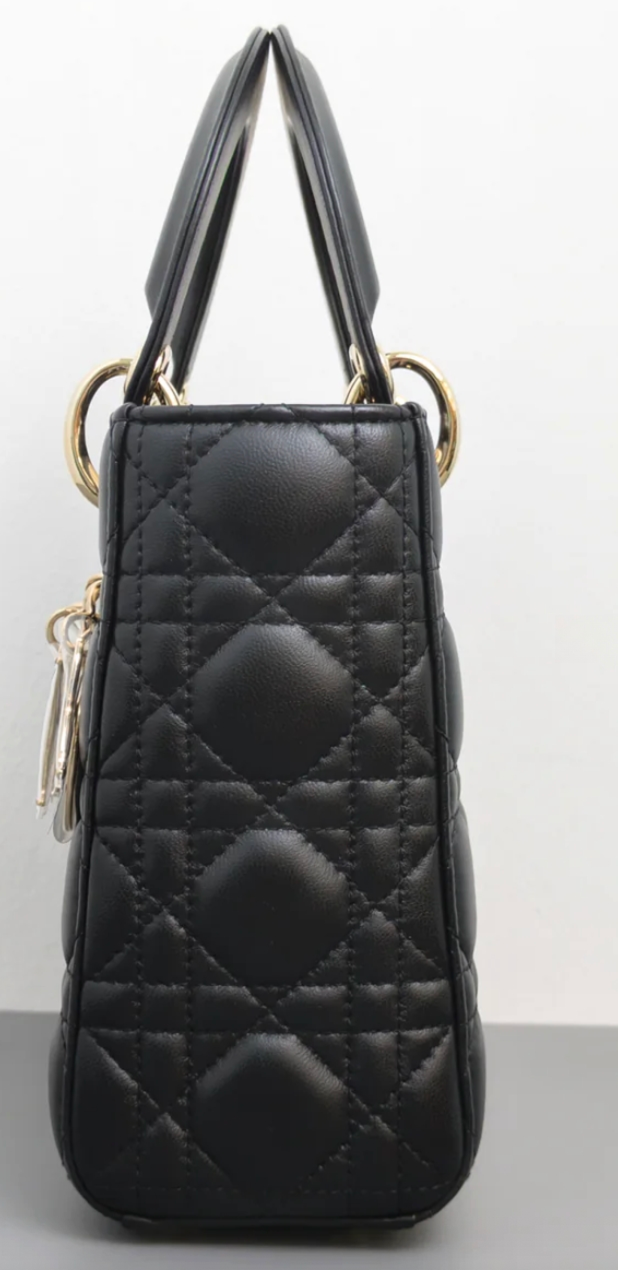 Torebka Lady Dior small black/gold NEW