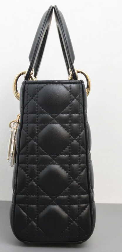 Torebka Lady Dior small black/gold NEW