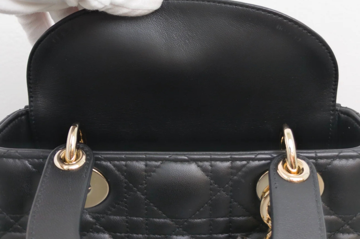 Torebka Lady Dior small black/gold NEW