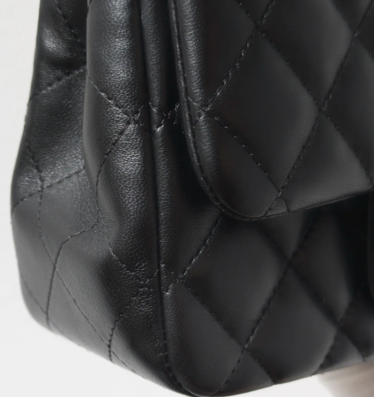 Torebka Chanel Mini Square black lamb/silver PERFECT