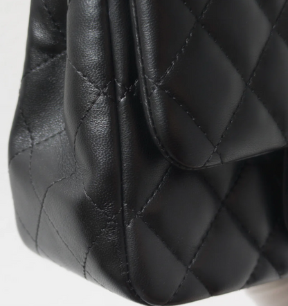 Torebka Chanel Mini Square black lamb/silver PERFECT
